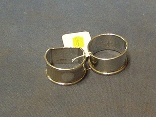2 silver napkin rings