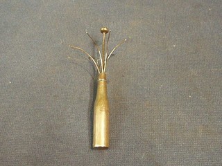 A silver swizzle stick in the form of a bottle Birmingham 1964