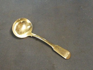 A George IV silver Old English pattern soup ladle, London 1820