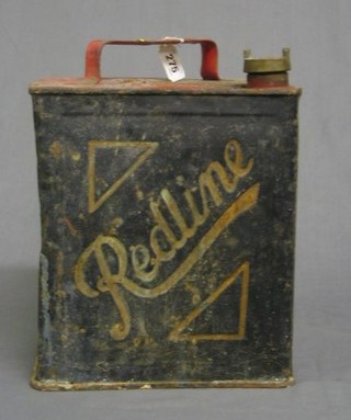 An old Shell Red Line petrol can