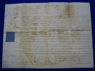 A George III Regency period Letters Patent to William Heydinger, appointing him Assistant Commissary General of Stores, Provisions and Forage to the Forces, bears signature of The Prince Regent and Viscount Sidmouth Prime Minister