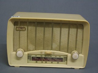A Ultra white Bakelite radio