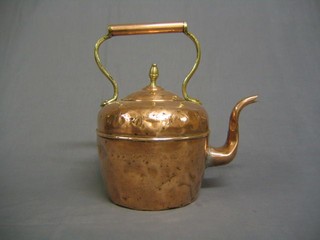 A 19th Century copper and brass kettle