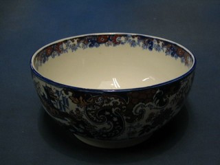 A Derby style pottery bowl 9"