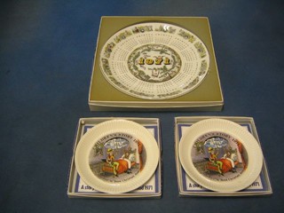 A Wedgwood 1971 calendar plate and 2 Wedgwood 1971 childrens stories