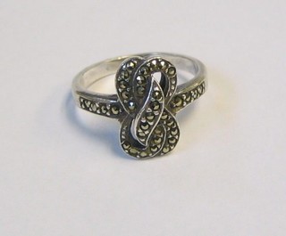 A lady's marcasite dress ring