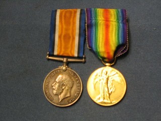 A pair British War medal and Victory medal to A W M J Evenden TR MFA