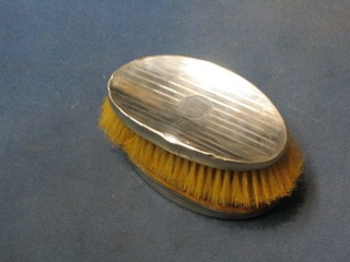 A pair of military hair brushes with silver backs, Birmingham 1926