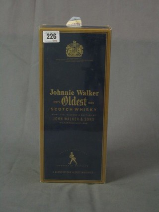 A 75cl bottle of Johnnie Walker Blue Label whiskey, Oldest, bottle no. H05150