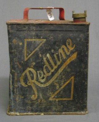 An old Shell Red Line petrol can