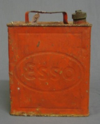 An old Esso petrol can