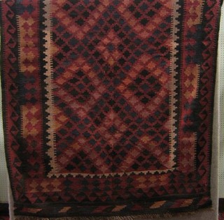 A contemporary Afghan Kelim rug 92" x 60"