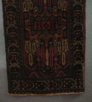 A contemporary Afghan Belouche rug 80" x 46"