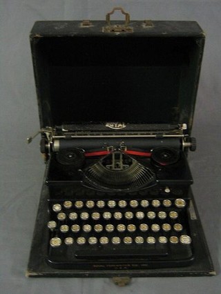 A Royal portable manual typewriter