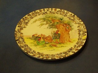 A Royal Doulton charger "Under The Greenwood Tree" the base marked D5623 16"