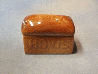 A Carltonware trinket box in the form of a Hovis loaf of brown bread, 6"