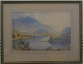 W T Longmire, watercolour "Thirlmere, Cumberland" signed and dated 1881, 10" x 14", the reverse with reframing reference 1986