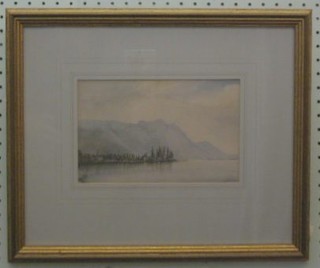 Charles Ricketts Vevey watercolour "Lake Geneva" 6" x 8" (entered by the artists family)