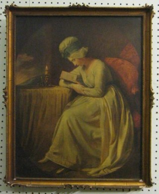 The 1911 Medici print "Serena Reading" after a painting by George Romney 18" x 14"