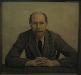 Clifford Hall, self portrait "Seated Artist 1932" 28" x 29"