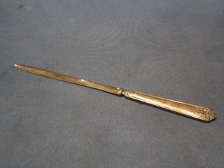 An Elkington's silver plated paper knife