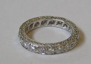 An 18ct white gold full eternity ring (approx 1.63ct)