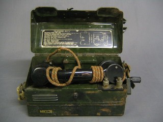 A field telephone, set L