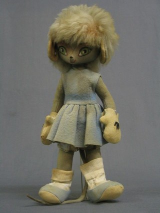 A felt doll figure