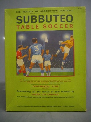 A Subuteo table soccer game, boxed