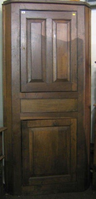 An 18th Century oak double corner cabinet 37"