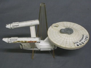 A 1976 Dinky model of the USS Enterprise (some damage)