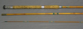 A bamboo 3 section fishing rod