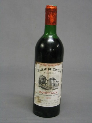 A bottle of 1990 Chateau De Brussac Bordeaux