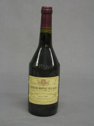 A bottle of 1995 Cotes du Rhone Villages