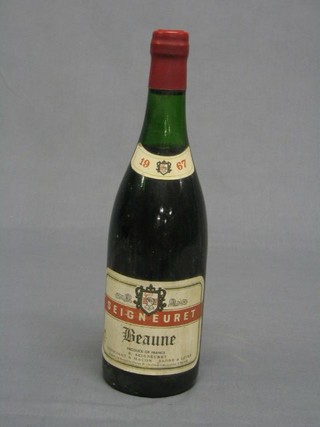 A 1979 bottle of Seigneuret Beaune