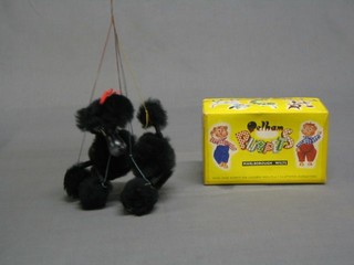 A Pelham puppet "Black Poodle" boxed