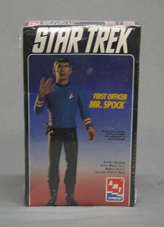 2 AMT Star Trek figures of First Officer Spock, boxed