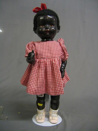 A Black Pedigree walking doll 21"