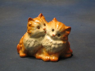 A Beswick figure of 2 seated ginger kittens 3", base marked 316