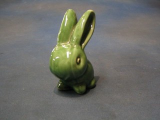 A Bourne Denby figure of a seated rabbit 5"