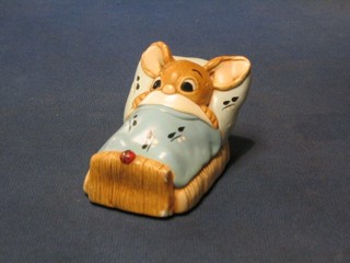 A Pendelfin figure of a rabbit in bed 4"