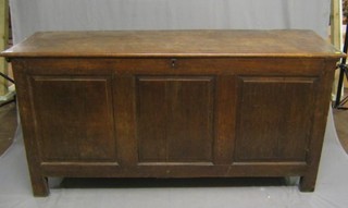 A 17th Century oak coffer (constructed of old timber) 68"