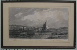 An 18th/19th Century engraving of Chatham by J Godfrey, published 1877 8" x 16"