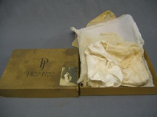 A 1920's wedding dress contained in its original box