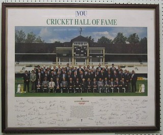 A You Magazine poster "Lord Tavenor's Cricketing Hall of Fame" 22" x 27"