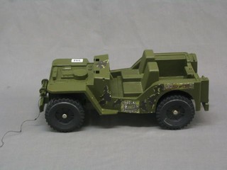 An Action Man plastic jeep (no windscreen)