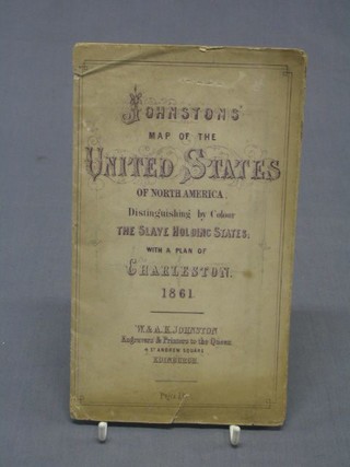Johnson's Map of the United States of North America 1861 (some tears, folded)