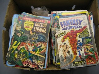 A collection of comics contained in 2 boxes
