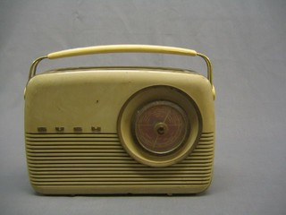 A Bush portable radio, receiver type 32B (base cracked)