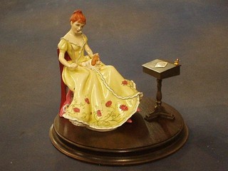 A Royal Doulton limited  edition figure from the Gentle Arts Collection - Writing HN3049, complete with box and certificate
